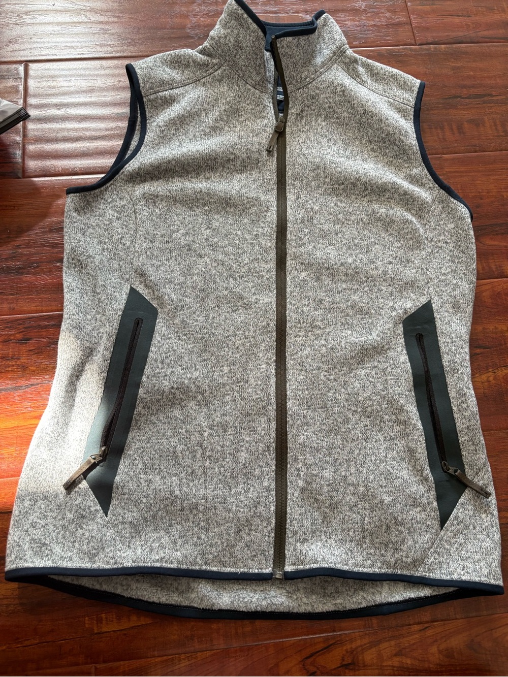 Arc'teryx Gray Fleece Zip Vest - size S